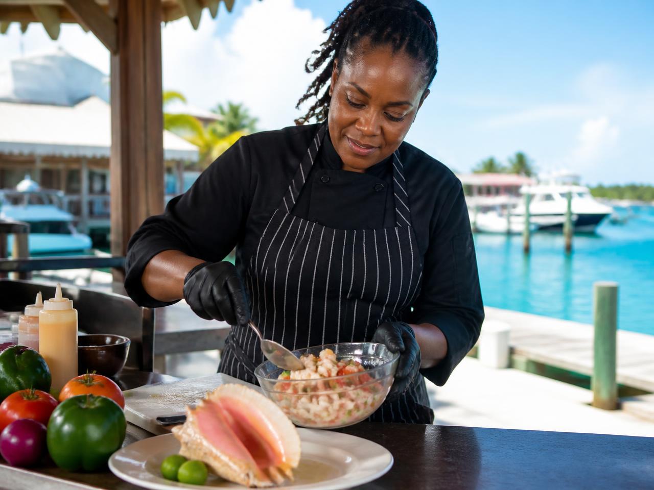 Fish Fry Conch & Local Food Walking Tour in Arawak Cay, Nassau